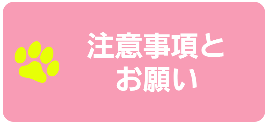 注意事項とお願い